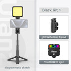 4-teiliges Selfie-Stick-Stativ mit Bluetooth für Reisende | Fioriscas