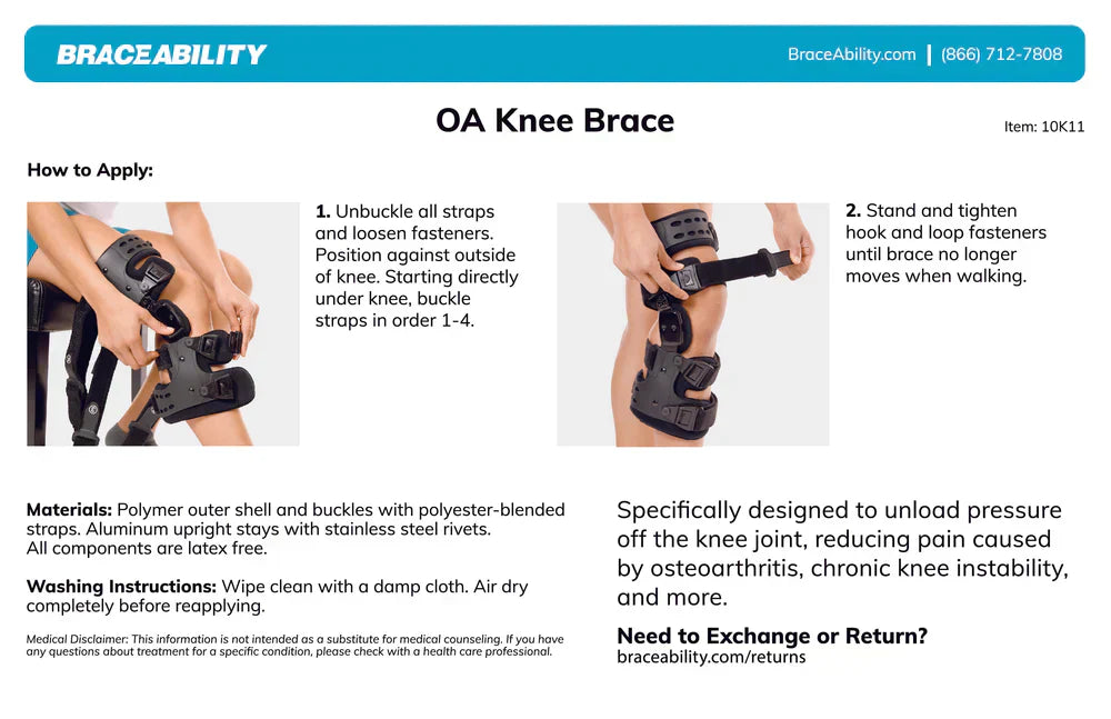 ArthroEase Medial-Lateral Unloader Brace for Knee Pain Relief