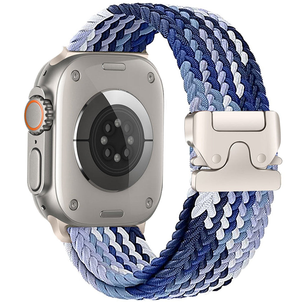 Braided Nylon Apple Watch Band With Parachute Buckle
