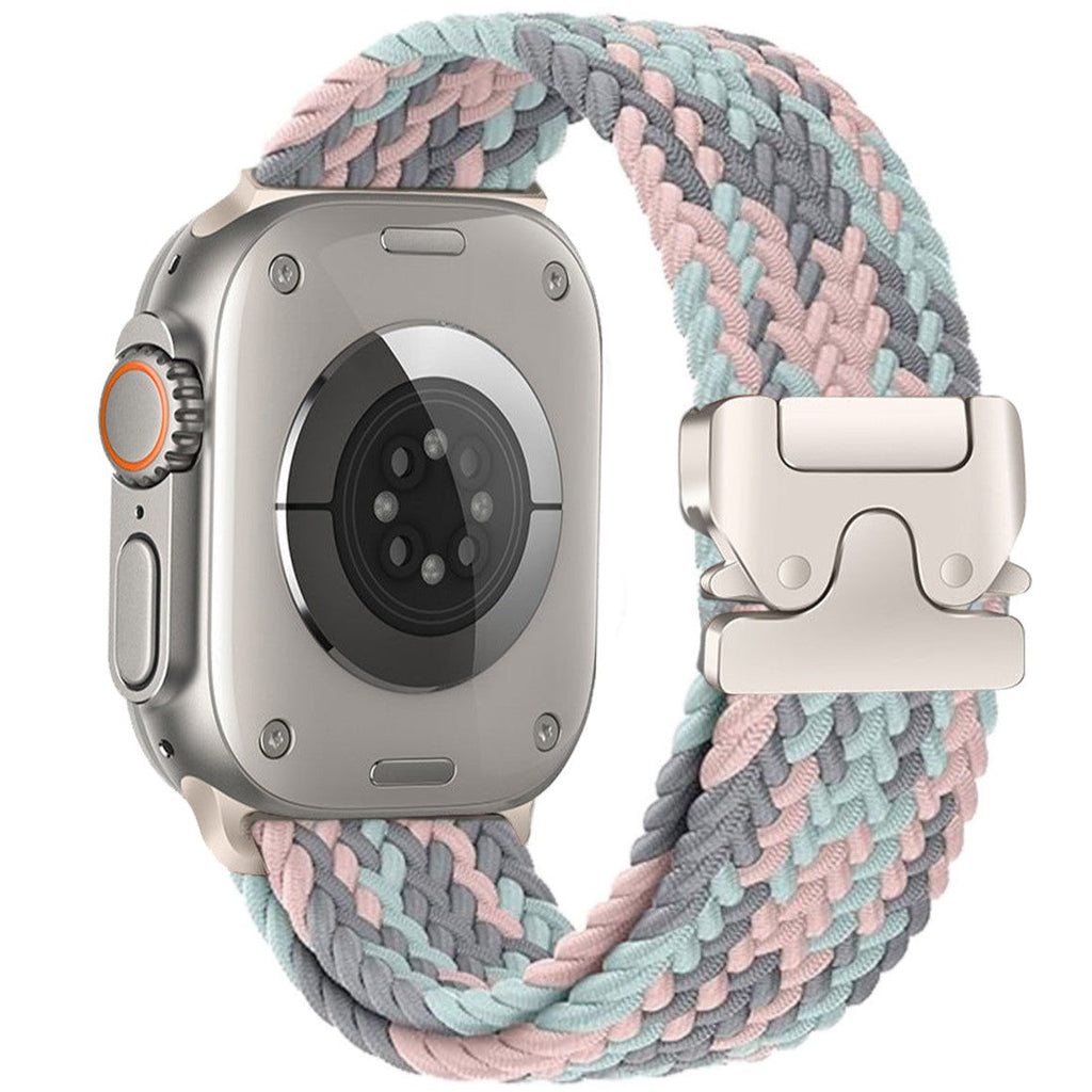 Braided Nylon Apple Watch Band With Parachute Buckle