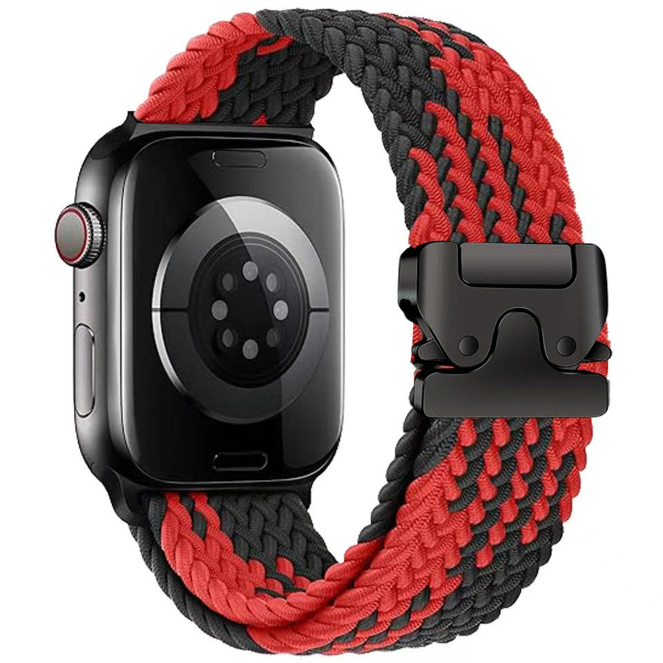 Braided Nylon Apple Watch Band With Parachute Buckle
