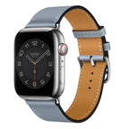 Bracelet Apple Watch en cuir véritable Marvelle, bande cousue main, 38-49 mm