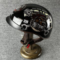 NovaRidge Half Helmet With One-Hand Quick-Release Buckle, Washable Liner
