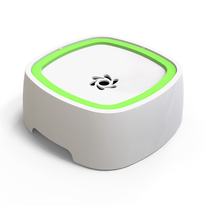 No-Spill Pet Water Dispenser With Double-Rim Bowl Design