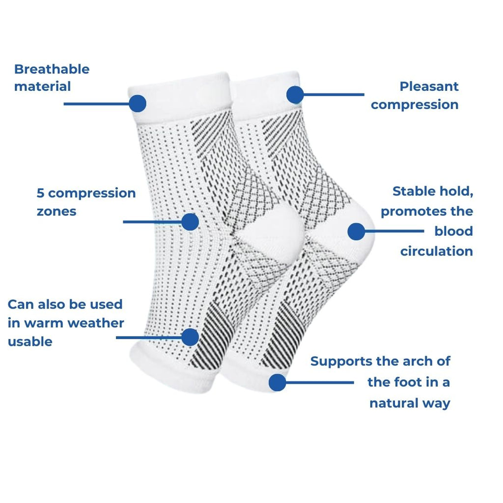 Chaussettes montantes CuraFlex pour un soutien et un confort quotidiens des jambes