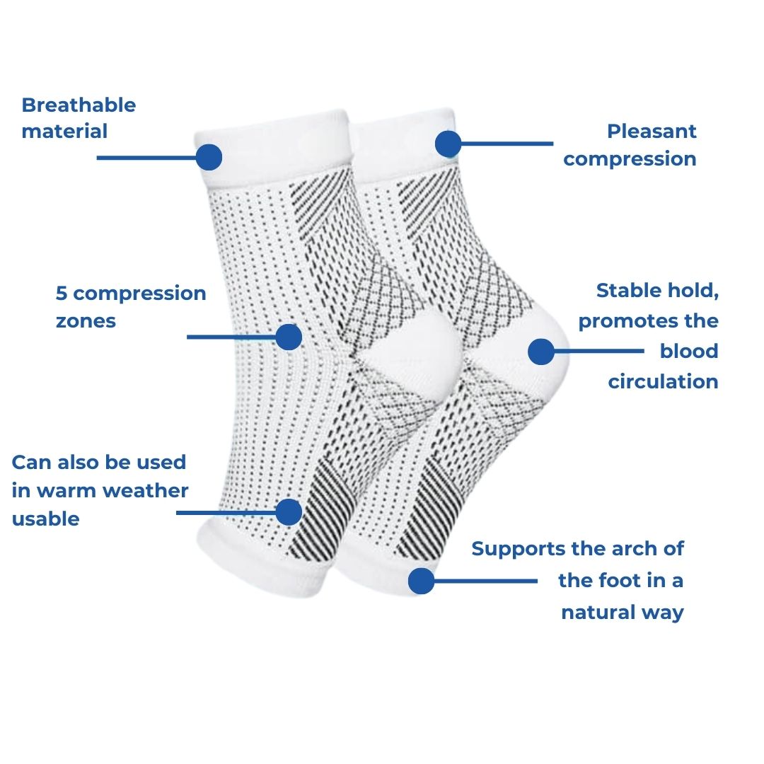 Chaussettes montantes CuraFlex pour un soutien et un confort quotidiens des jambes