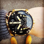 Stainless Steel Chronograph Quartz Watch – Elegant Men’s Luxury Timepiece