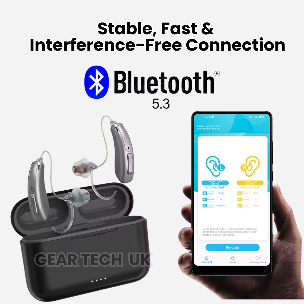 Vero oplaadbare Bluetooth-BTE met ruisonderdrukking