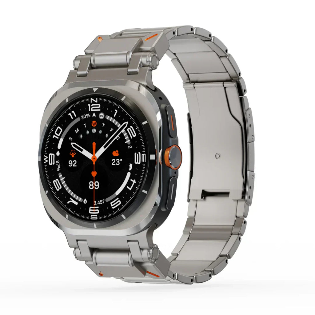 Titanový řemínek Samsung Galaxy Watch Ultra, skládací přezka Voyager