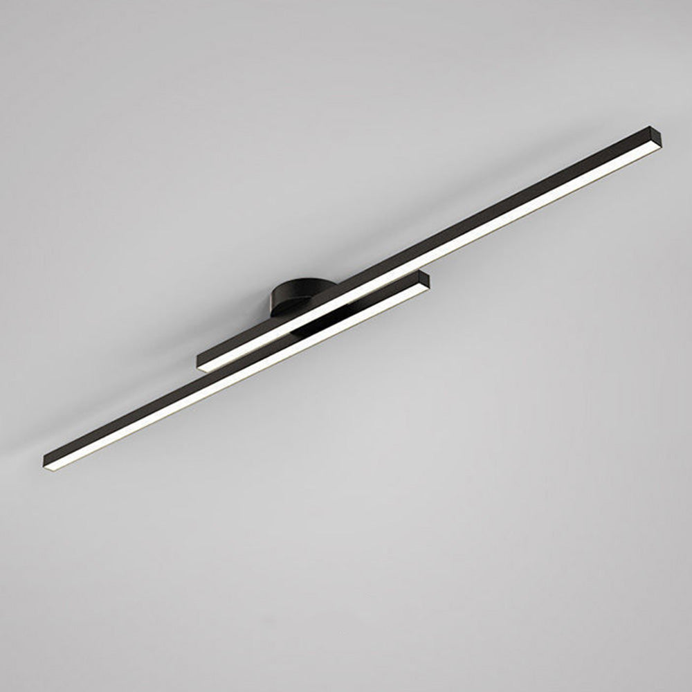 Ultra-Slim LED Semi-Flush Ceiling Light in Aluminum, LumenVale