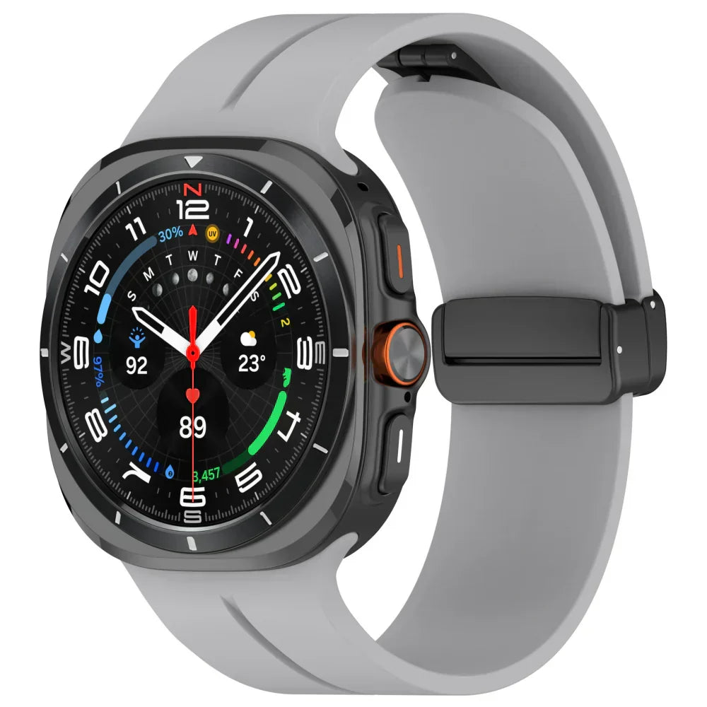 רצועת סיליקון מגנטית לשעון Samsung Galaxy Watch Ultra | Fioriscas