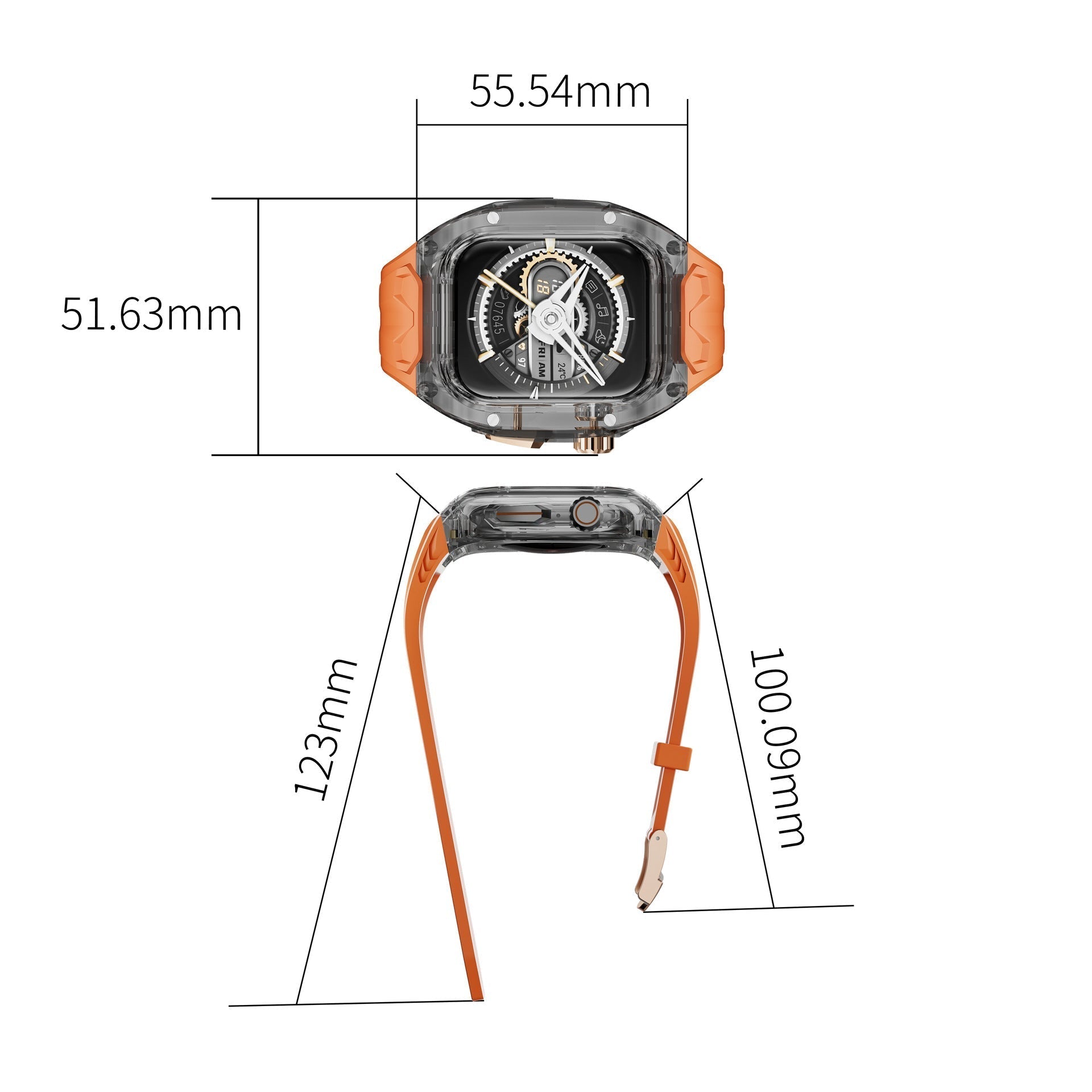 Clear Case And Band Kit For Apple Watch, Scratch Protection