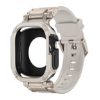 RavenTac Rugged Fluoro Rubber Band with 2-in-1 Case for Apple Watch