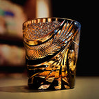 Takumi Soaring Dragon Crystal Whisky Glass, Wooden Box