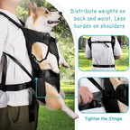 Front-Carry Dog Backpack Carrier For Hiking And Outdoor Trips
