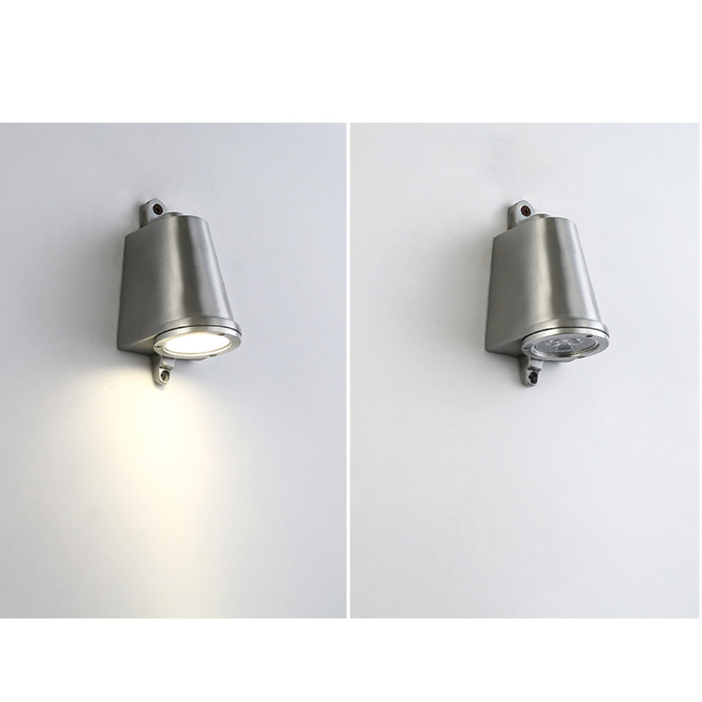 Lampada da parete industriale Ray a forma di campana in metallo, nero/grigio/rame/alluminio | Fioriscas