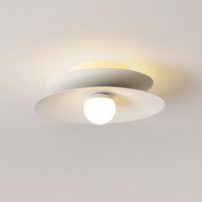 Arisha Modern Flush Mount Ceiling Light White Red Black Metal Balcony | Fioriscas