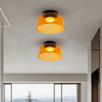 Håndlavet loftslampe i glas, Lumenweave nordisk design med flere niveauer
