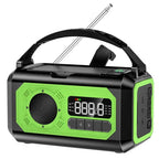 Nouzové meteorologické rádio NovaGuard 12000 mAh se solárním nabíjením a ručním pohonem