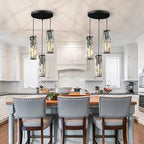 Kristy Cluster Pendant Light, Black & Gold - Neutralighting