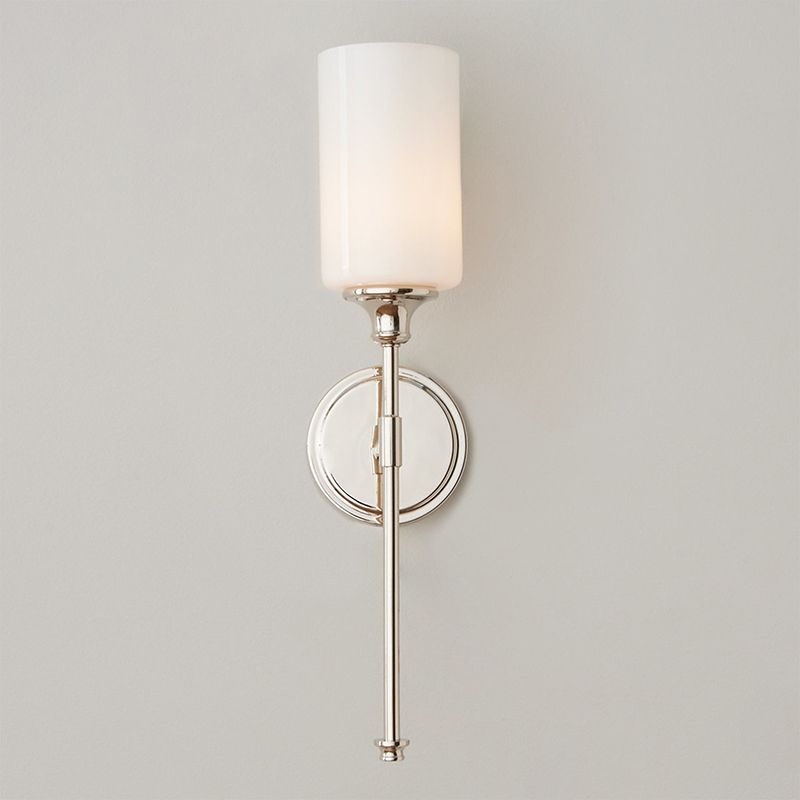 Arisha Milchglas-Spiegelfront-Wandlampe, 2 Farben | Fioriscas