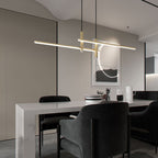 Pendelleuchte mit linearer Silhouette, Nexa LED-Esszimmerleuchte