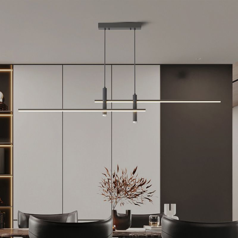 Pendelleuchte mit linearer Silhouette, Nexa LED-Esszimmerleuchte