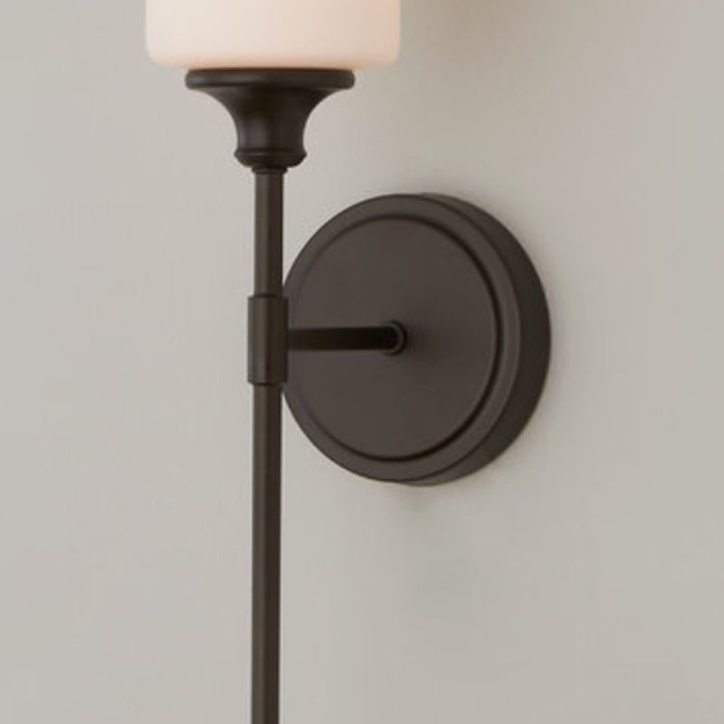Arisha Milchglas-Spiegelfront-Wandlampe, 2 Farben | Fioriscas