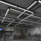 Noar Minimalist Rectangular LED Black Pendant Light, Acrylic - Neutralighting