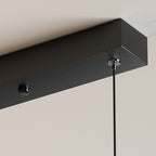 Suspension LED design Arisha en forme de montagne, noir/or | Fioriscas