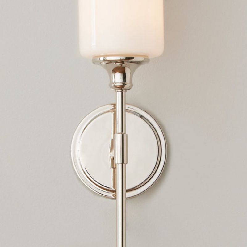 Arisha Milchglas-Spiegelfront-Wandlampe, 2 Farben | Fioriscas