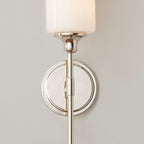 Arisha Milchglas-Spiegelfront-Wandlampe, 2 Farben | Fioriscas