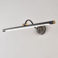 Tiffany Black Adjustable Reading Spotlight Wall Lamp, Metal/Wood - Neutralighting