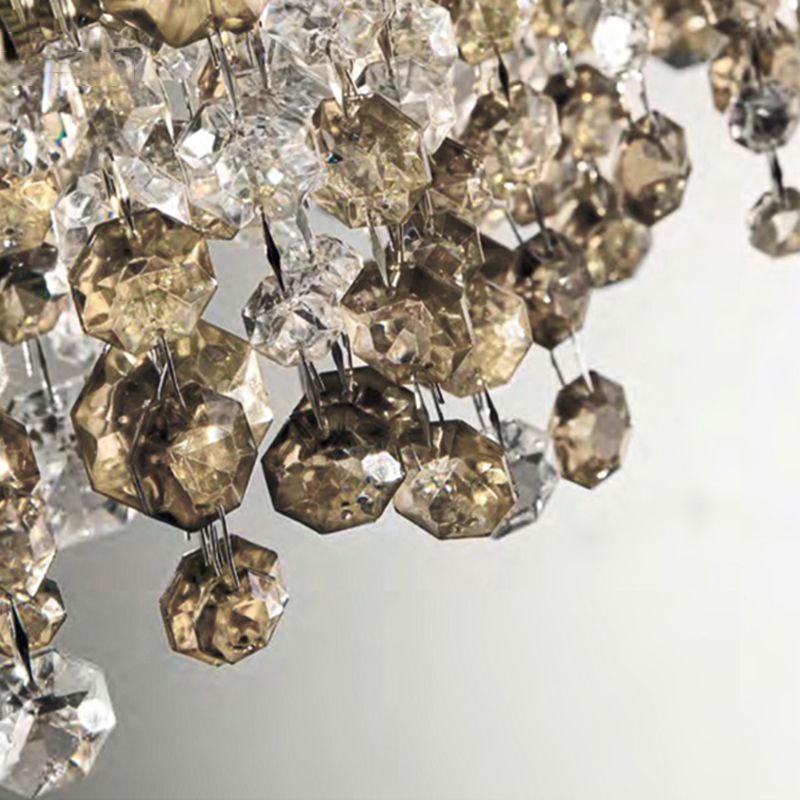 Kristy Moderne Krystal Pendellampe Sort/Hvid/Brun/Guld | Fioriscas