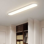 NovaOval plafondlamp, slank ovaal profiel, zwart of wit