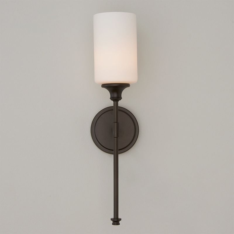 Arisha Milchglas-Spiegelfront-Wandlampe, 2 Farben | Fioriscas