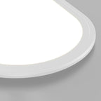 NovaOval plafondlamp, slank ovaal profiel, zwart of wit