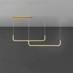 EdgeGlow metalen en siliconen hanglamp met lichtbalk, twee ledkoppen, 90-150 cm