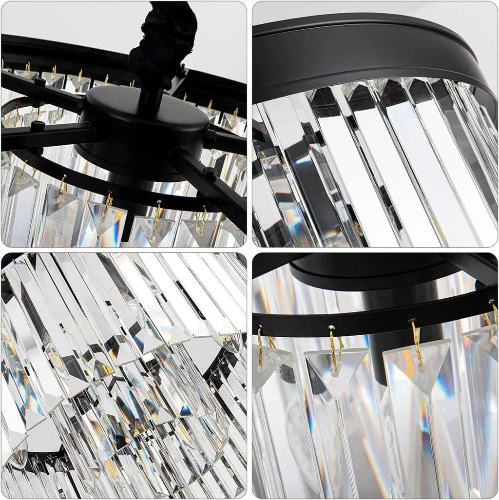 Liora K9-krystalpendel, konvertibel lysekrone og loftslampe