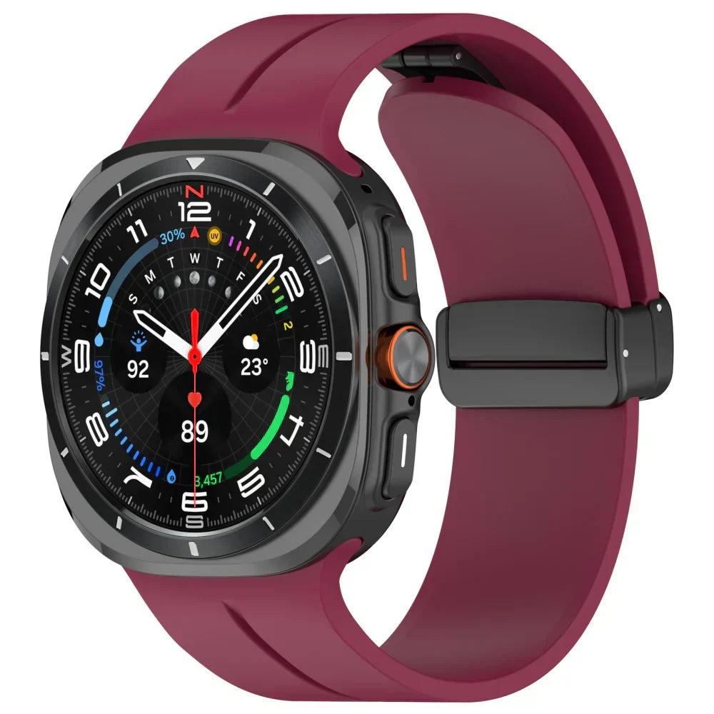 רצועת סיליקון מגנטית לשעון Samsung Galaxy Watch Ultra | Fioriscas