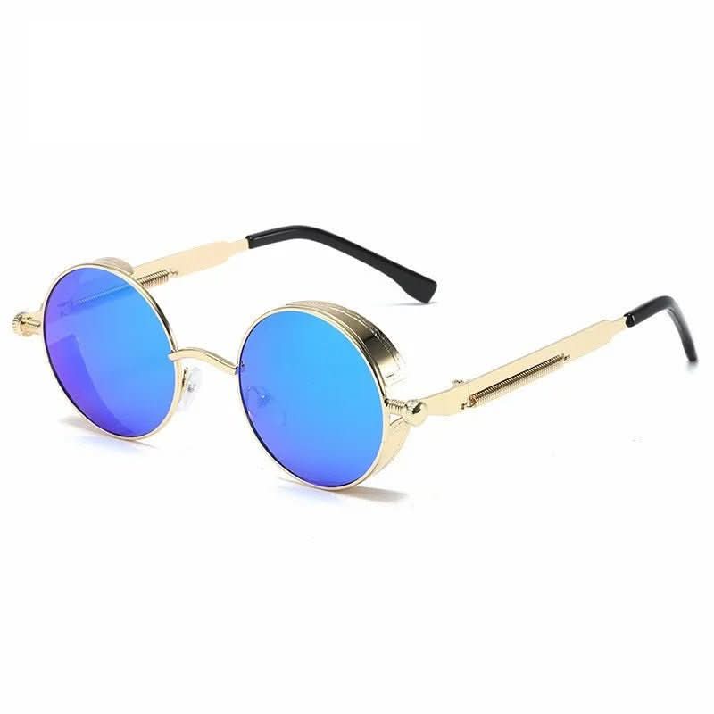 Vintage round sunglasses with UV400 protection & retro design - Fioriscas