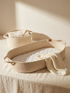 Portable Cotton Rope Baby Changing Basket with Pad | Fioriscas