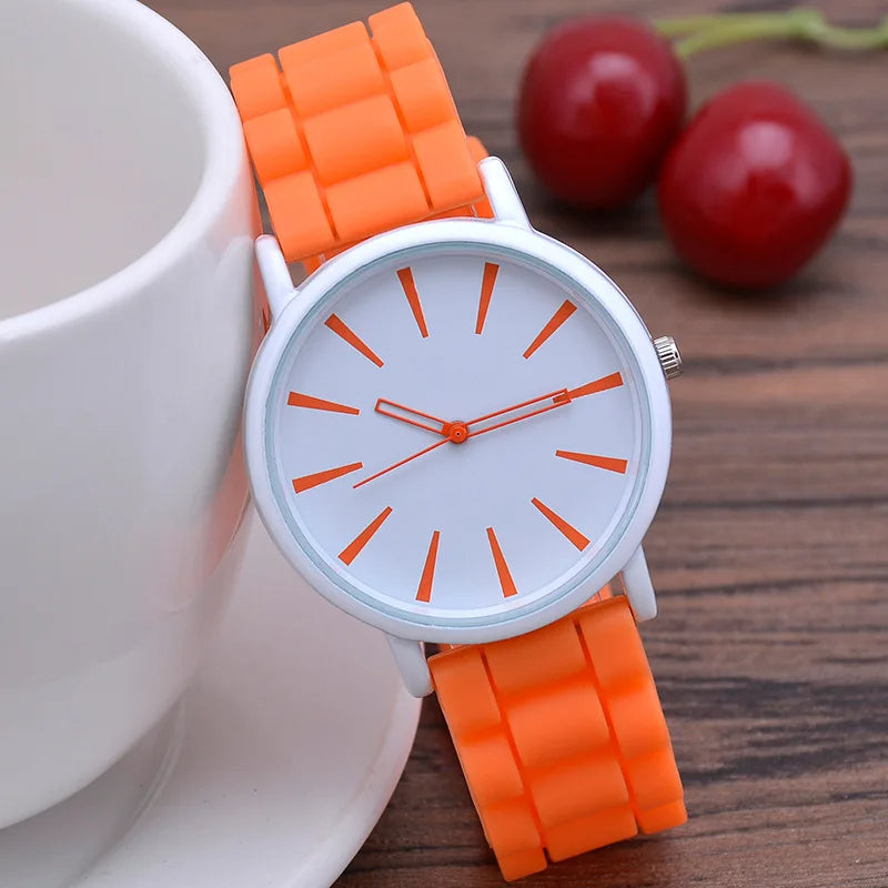 Montre KairoHue à bracelet en silicone, couleurs éclatantes et mouvement à quartz