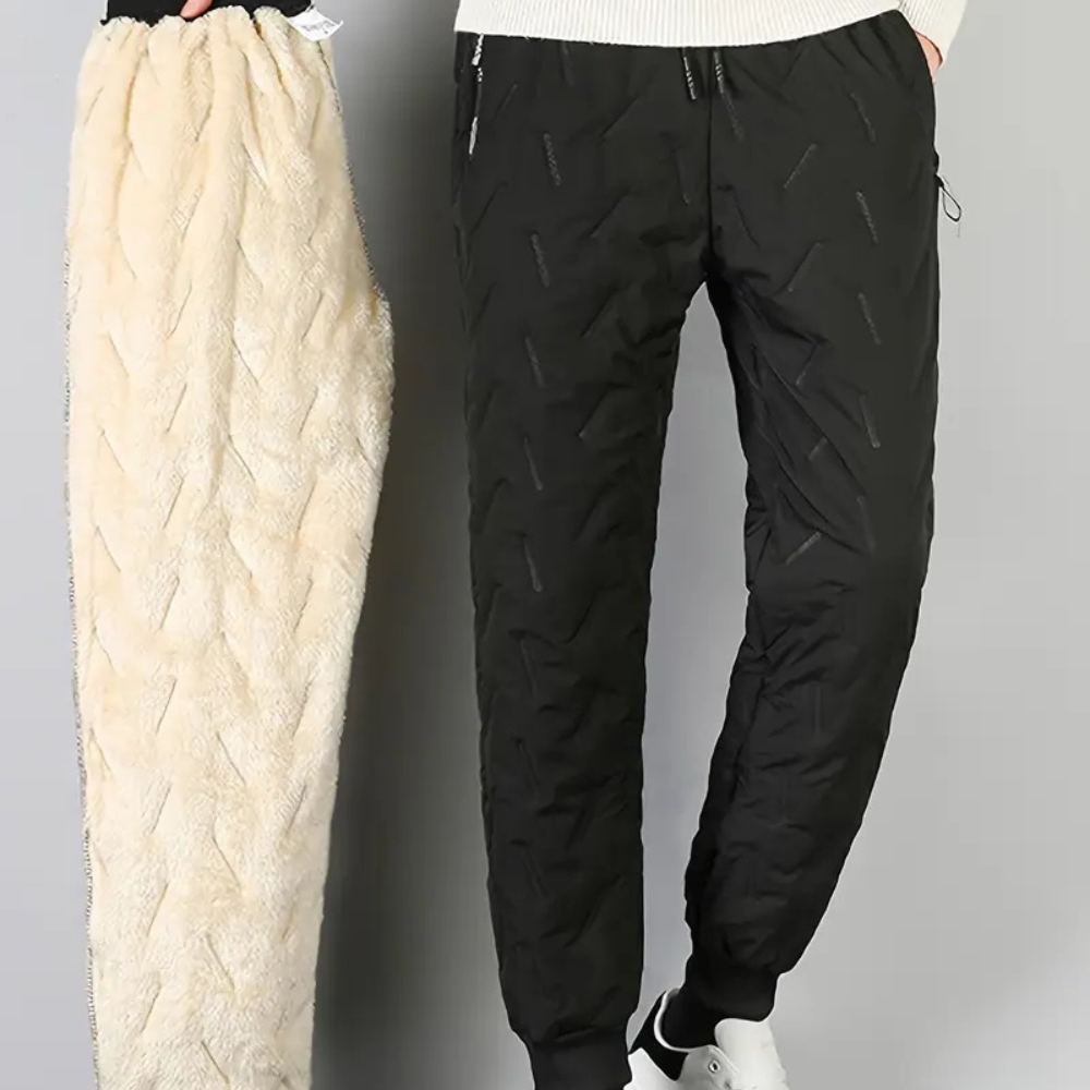 Unisex-cargobroek, waterdichte buitenlaag met fleecevoering – ThermaRidge