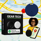 GPS-nøglering til børn, vandtæt med 12 måneders batteritid, kompatibel med Find My på iOS