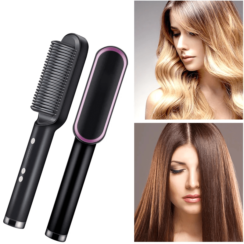 Alisador de cabelo profissional com cerâmica de turmalina para estilo brilhante - Fioriscas