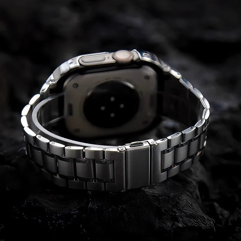 Avelon rustfrit stål urkasse og remsæt til Apple Watch