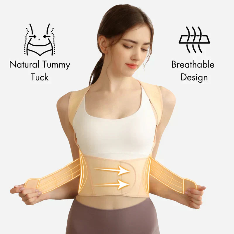 Ascenta Posture Support Back Wrap With Adjustable Shoulder Straps