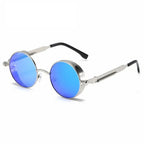 Vintage round sunglasses with UV400 protection & retro design - Fioriscas