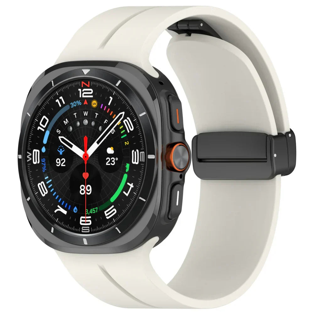 רצועת סיליקון מגנטית לשעון Samsung Galaxy Watch Ultra | Fioriscas
